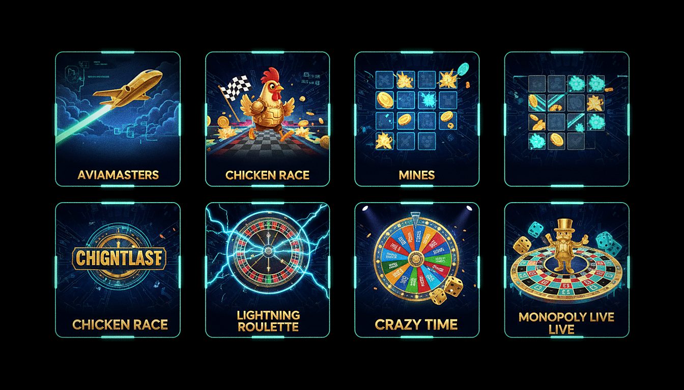 Juegos Rolletto Casino: Aviamasters, Chicken Race, Mines, Lightning Roulette, Crazy Time, Monopoly Live
